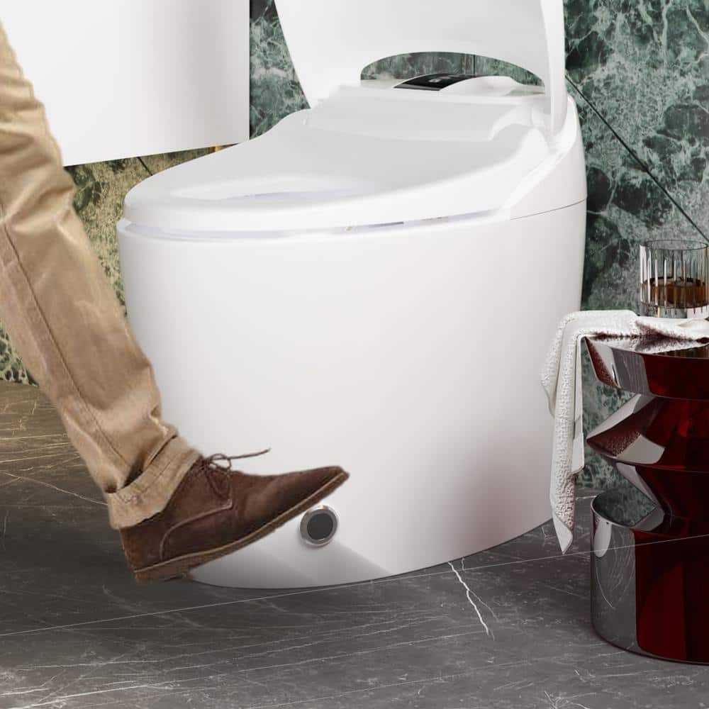 FUFU&GAGA Elongated Smart Bidet Toilet with Foot Sensing & Heated Features