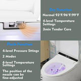 FUFU&GAGA Elongated Smart Bidet Toilet with Foot Sensing and Heated Seat