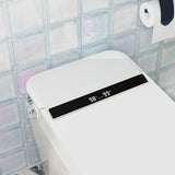 FUFU&GAGA Elongated Smart Bidet Toilet with Foot Sensing, Heated & Digital Display - 1.28 GPF
