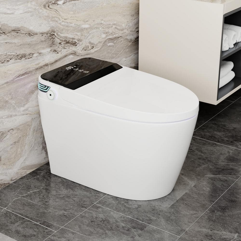 FUFU&GAGA Elongated Smart Bidet Toilet with Auto Open/Flush and Heated Seat