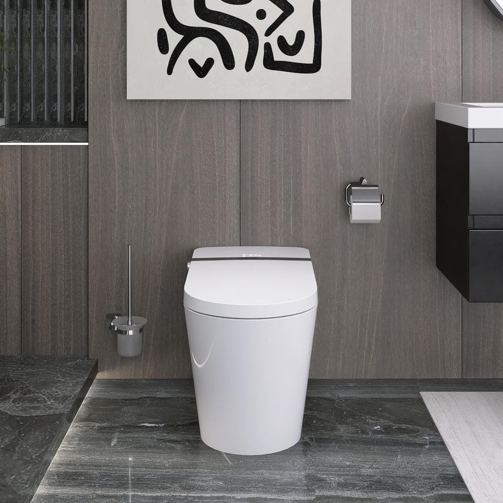 Smart Elongated Bidet Toilet 1.28 GPF with Heated Seat & Soft Close
