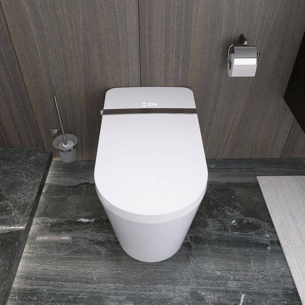 Smart Elongated Bidet Toilet 1.28 GPF with Heated Seat & Soft Close