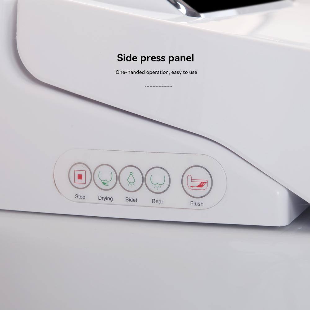 Smart Elongated Bidet Toilet with Adjustable Sprayer, Deodorizing, and Soft Close