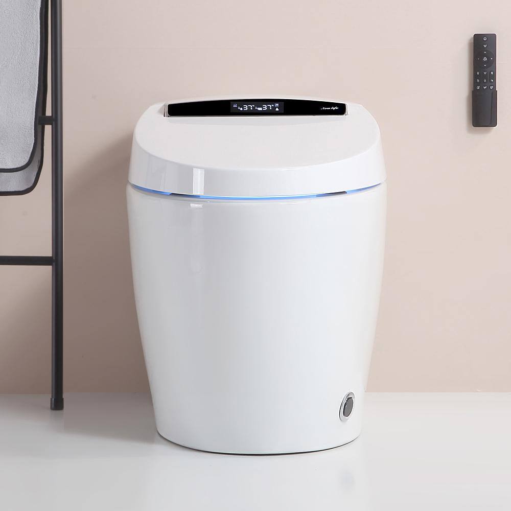 Unbranded Smart Bidet Toilet with Remote Control and Deodorizing Features - White