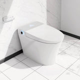 Intelligent Elongated Bidet Toilet with Foot Sensor and Heated Seat