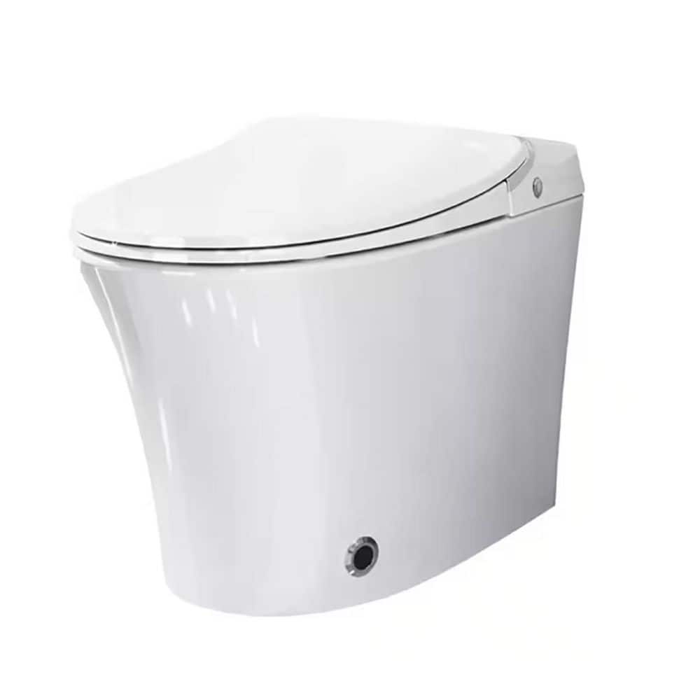 Smart Bidet Toilet with Heated Seat and Remote Control - Unbranded - White