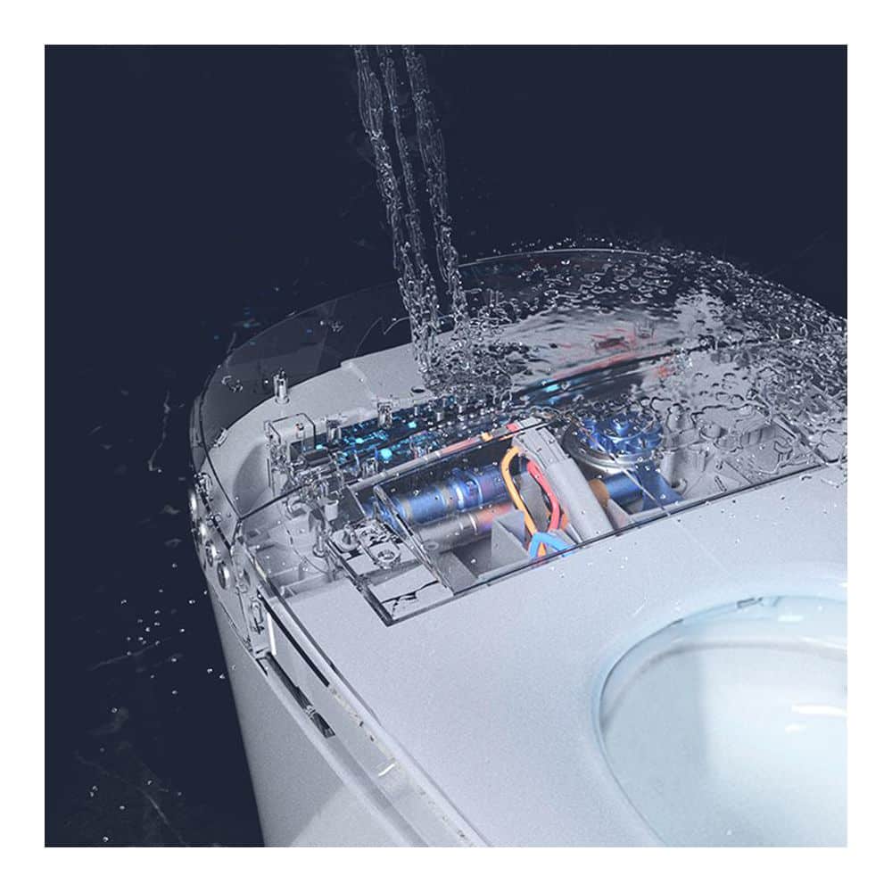 Smart Bidet Toilet with Heated Seat and Remote Control - Unbranded - White