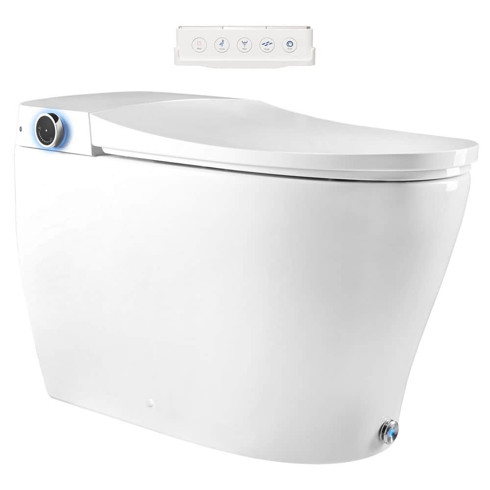 BIDETMATE 6000 Intelligent Elongated Bidet Toilet with Heated Water and Auto-Flush