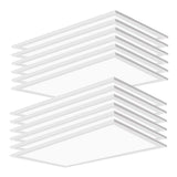 Bieuoram 2 ft. x 4 ft. 7800-Lumens Integrated LED Panel Light, 5000K White Color (12-Pack)