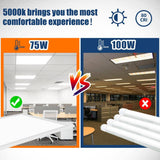 Bieuoram 2 ft. x 4 ft. 7800 Lumens Integrated LED Panel Light, 5000K White Color (16-Pack)
