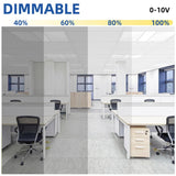 Bieuoram 2 ft. x 4 ft. 7800 Lumens Integrated LED Panel Light, 5000K White Color (20 Pack)