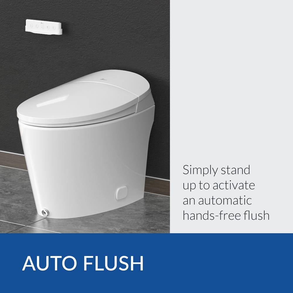 BIO BIDET Discovery DLX Elongated Smart Toilet Bidet System with Heated Seat & Air Dryer