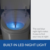 BIO BIDET Discovery DLX Elongated Smart Toilet Bidet System with Heated Seat & Air Dryer