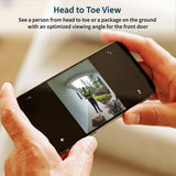 Arlo Video Doorbell 2K (2nd Gen) Wired/Wireless Smart Video Doorbell Camera with Head-To-Toe View and Night Vision - White