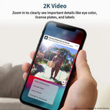 Arlo Video Doorbell 2K (2nd Gen) Wired/Wireless Smart Video Doorbell Camera with Head-To-Toe View and Night Vision - White