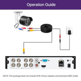 LOOCAM 1080p Wired TVI Outdoor Hardwired Bullet Security Camera Compatible for TVI/Hybrid DVR