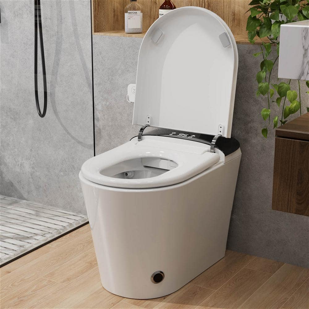 MYCASS Smart Toilet Bidet 1.32 GPF with Warm Air Dryer & Auto Flush