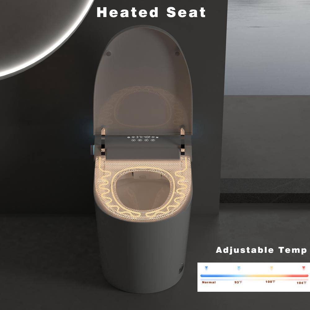 Boosicavelly Smart Elongated Bidet Toilet with Auto Flush & Heated Seat