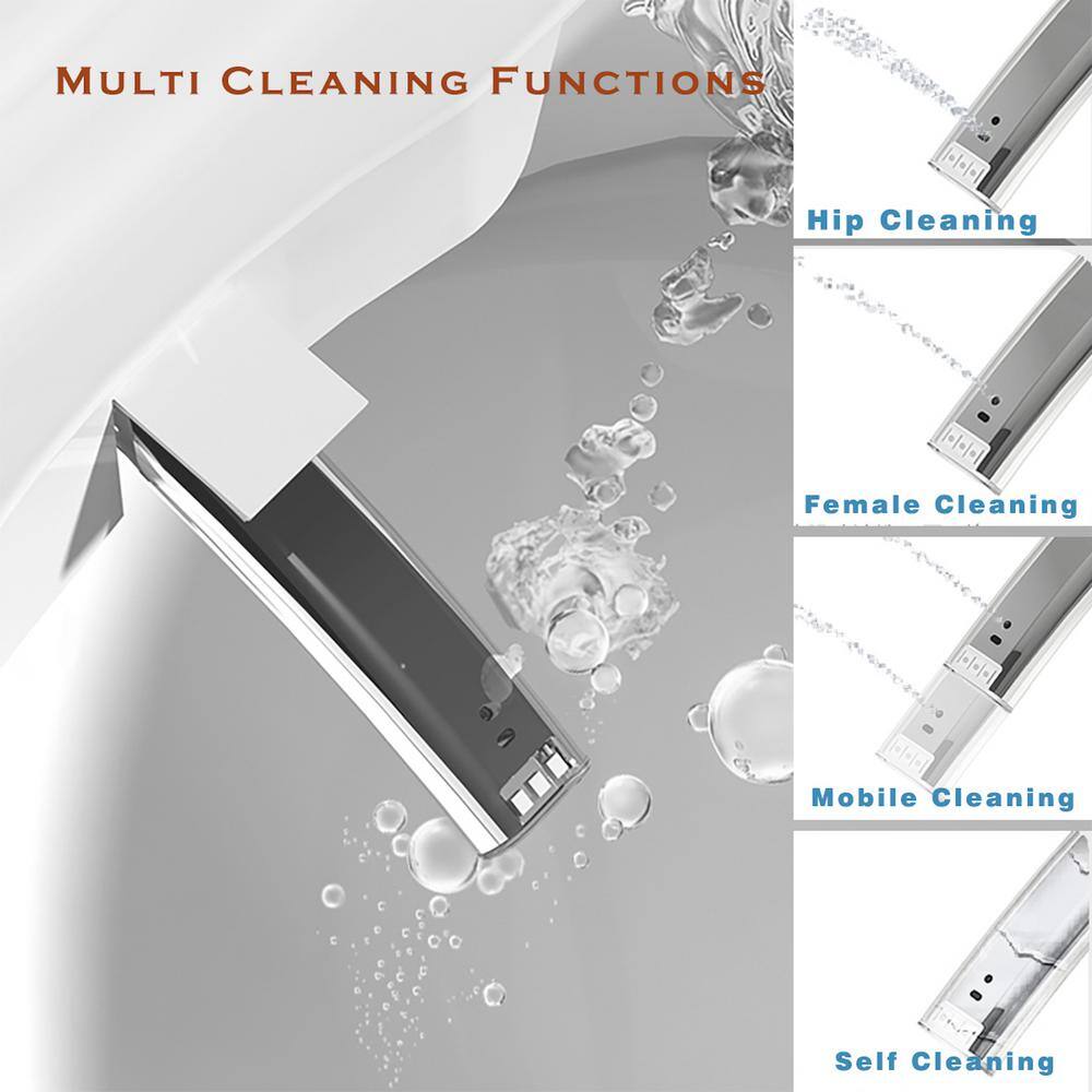 Boosicavelly Smart Elongated Bidet Toilet with Auto Flush & Heated Seat