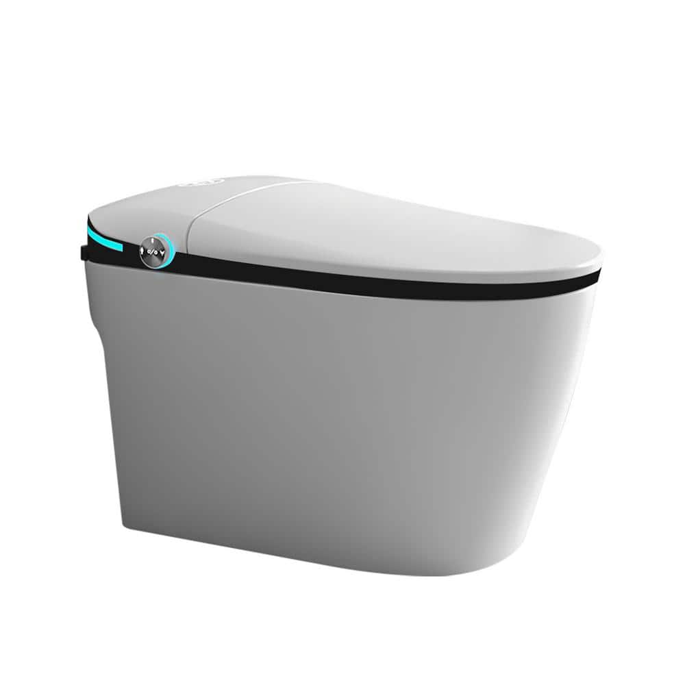 Boosicavelly Elongated Bidet Toilet with Foot Sensor and LED Display