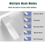 Boosicavelly Elongated Bidet Toilet with Auto Seat, Foot Sensor, and LED Display