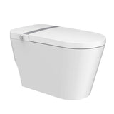 Boosicavelly Elongated Bidet Toilet with Heated Deodorizing & Soft Close - 1.28 GPF White