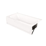 Aloha Plus 60 in. x 32 in. Soaking Bathtub With Right Drain in White