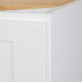 Bremen Cabinetry Bremen Shaker Ready to Assemble 33 x 34.5 x 24 in. Base Cabinet with 2 Doors and 2 Drawers in White