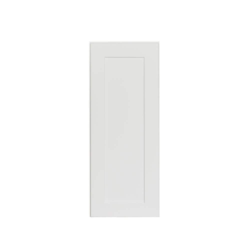 Bremen Cabinetry Bremen Ready to Assemble 12x30x12 in. Shaker Wall Cabinet with 1-Door and Adjustable Shelves in White