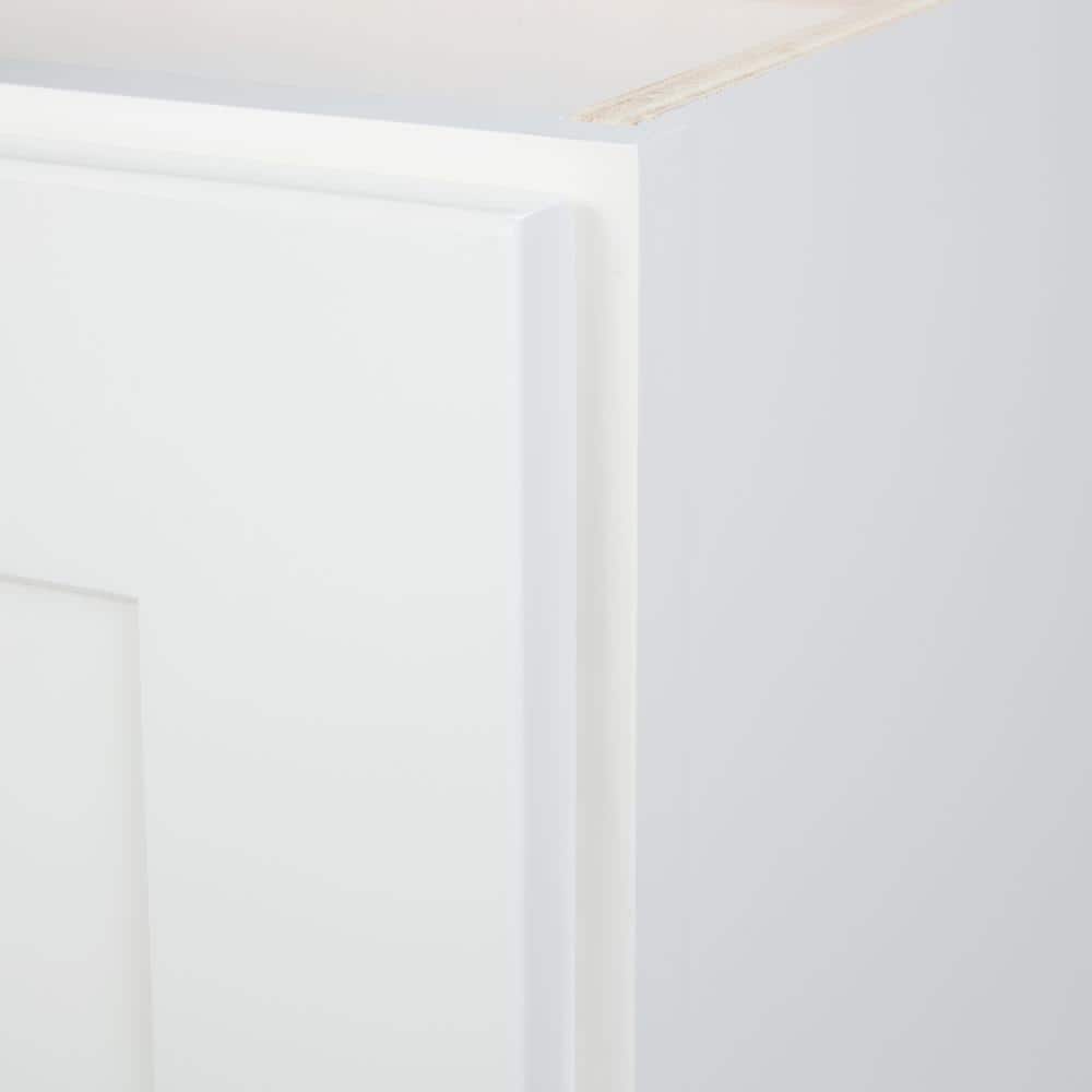 Bremen Cabinetry Bremen Ready to Assemble 27x30x12 in. Wall Blind Corner Cabinet with Adjustable Shelves in White