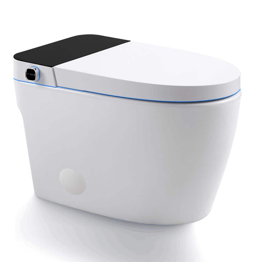 BWE Stylement Tankless Smart Bidet One Piece Toilet - Auto Open/Close, Auto Flush, Heated Seat, Warm Air Dryer
