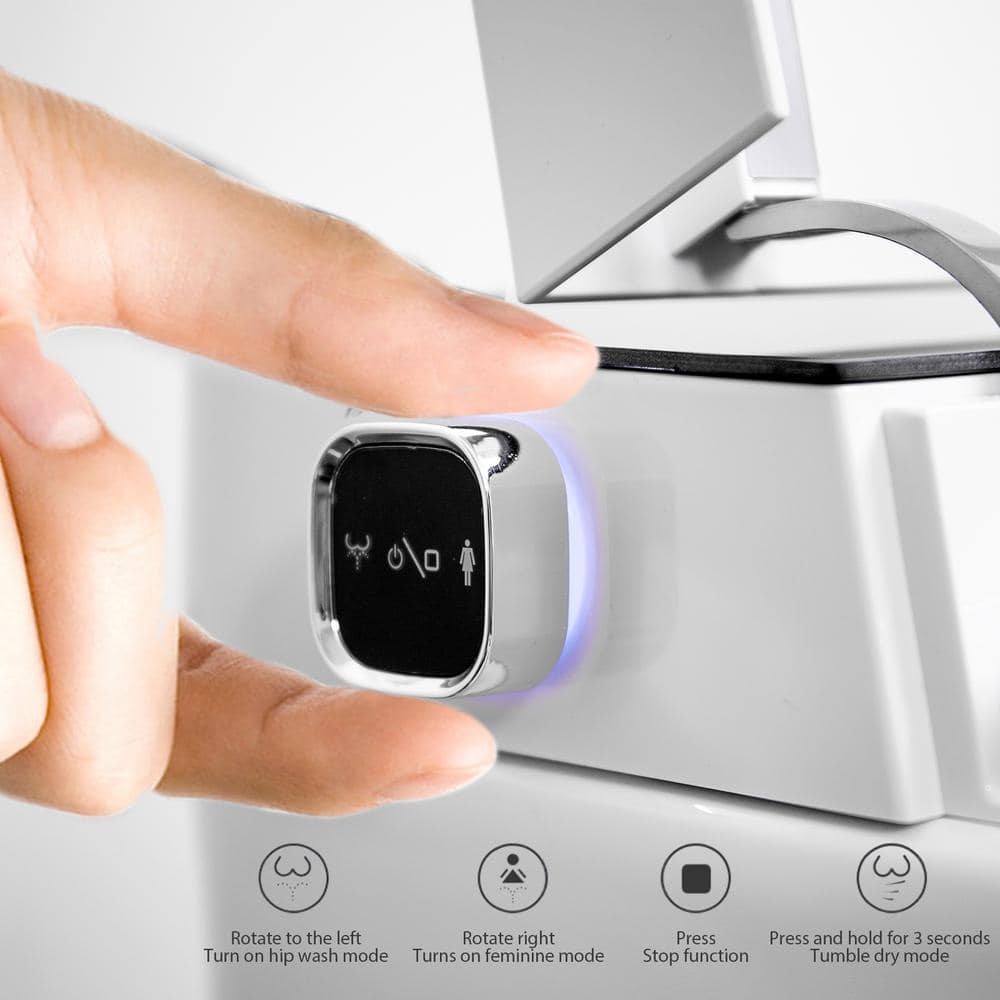 BWE Stylement Tankless Smart Bidet One Piece Toilet - Auto Open/Close, Auto Flush, Heated Seat, Warm Air Dryer