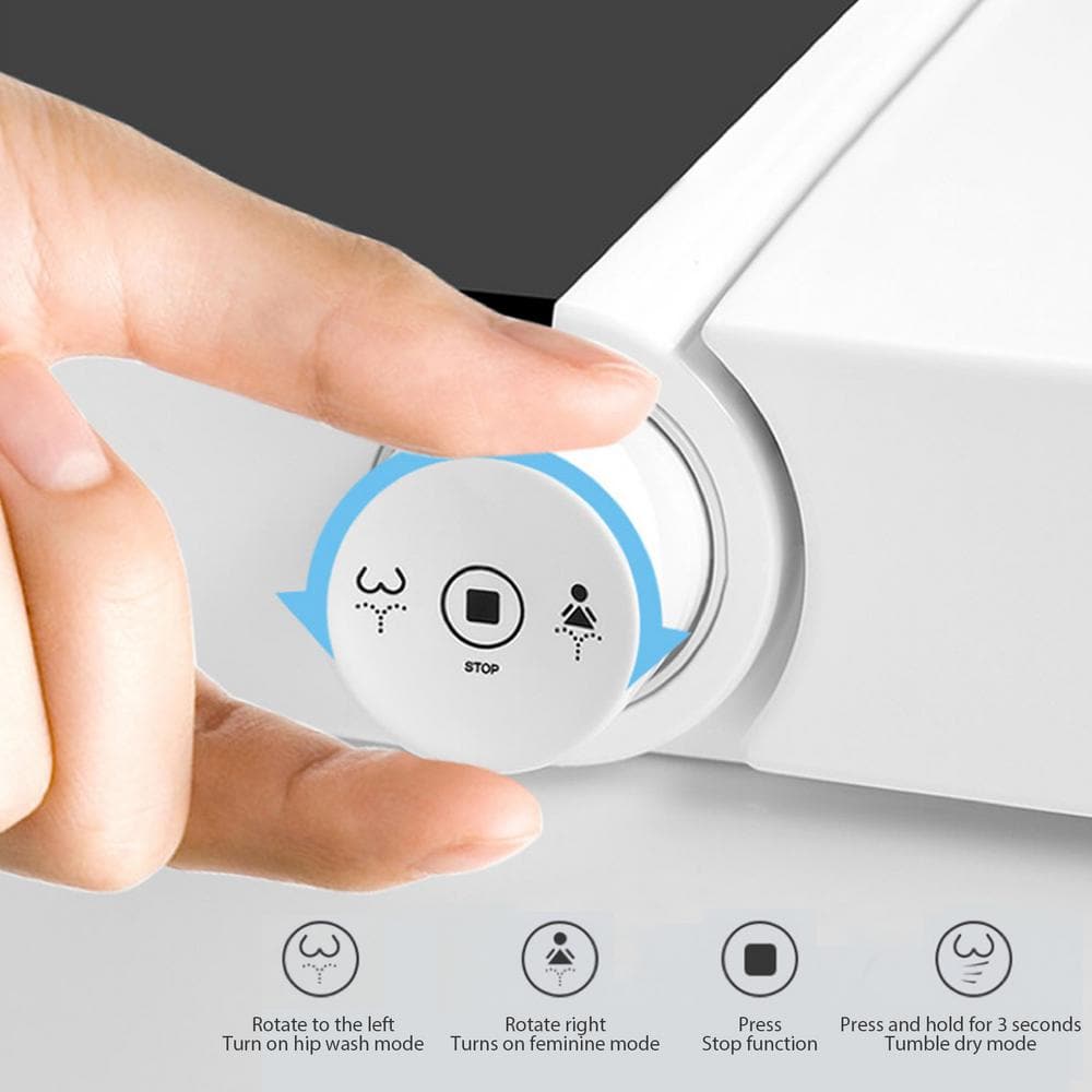 BWE Elongated Smart Toilet Bidet with Auto Features and Remote