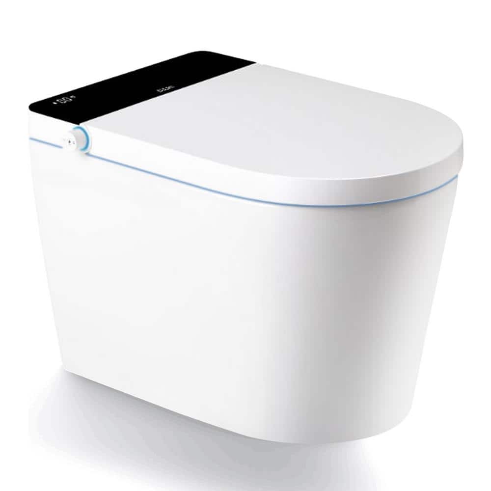 BWE Elongated Smart Toilet Bidet with Auto Features and Remote