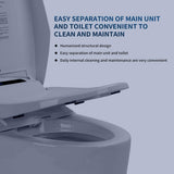 BWE Smart Elongated Toilet Bidet with Heated Seat and Remote Control