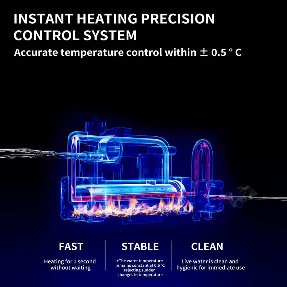 BWE Smart Elongated Toilet Bidet with Heated Seat and Remote Control