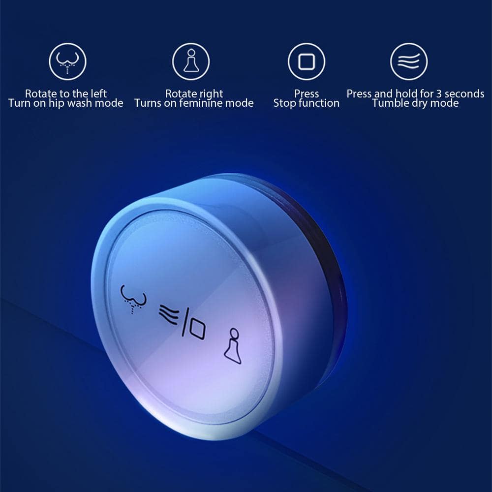 BWE Smart Toilet Bidet in White - Tankless 1-Piece with Auto Open/Close, Auto Flush, and Heated Seat