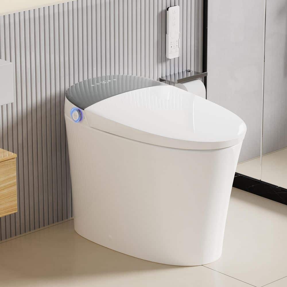 CANEST Elongated Electric Bidet Toilet with Auto Features - Dual Flush