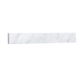 Wyndham Collection 24 in. White Carrara Marble Vanity Backsplash