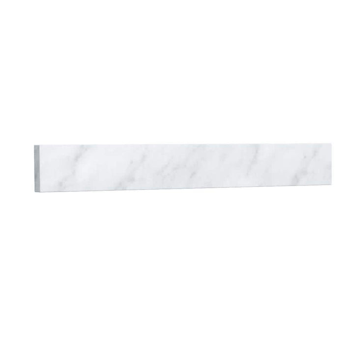 Wyndham Collection 24 in. White Carrara Marble Vanity Backsplash