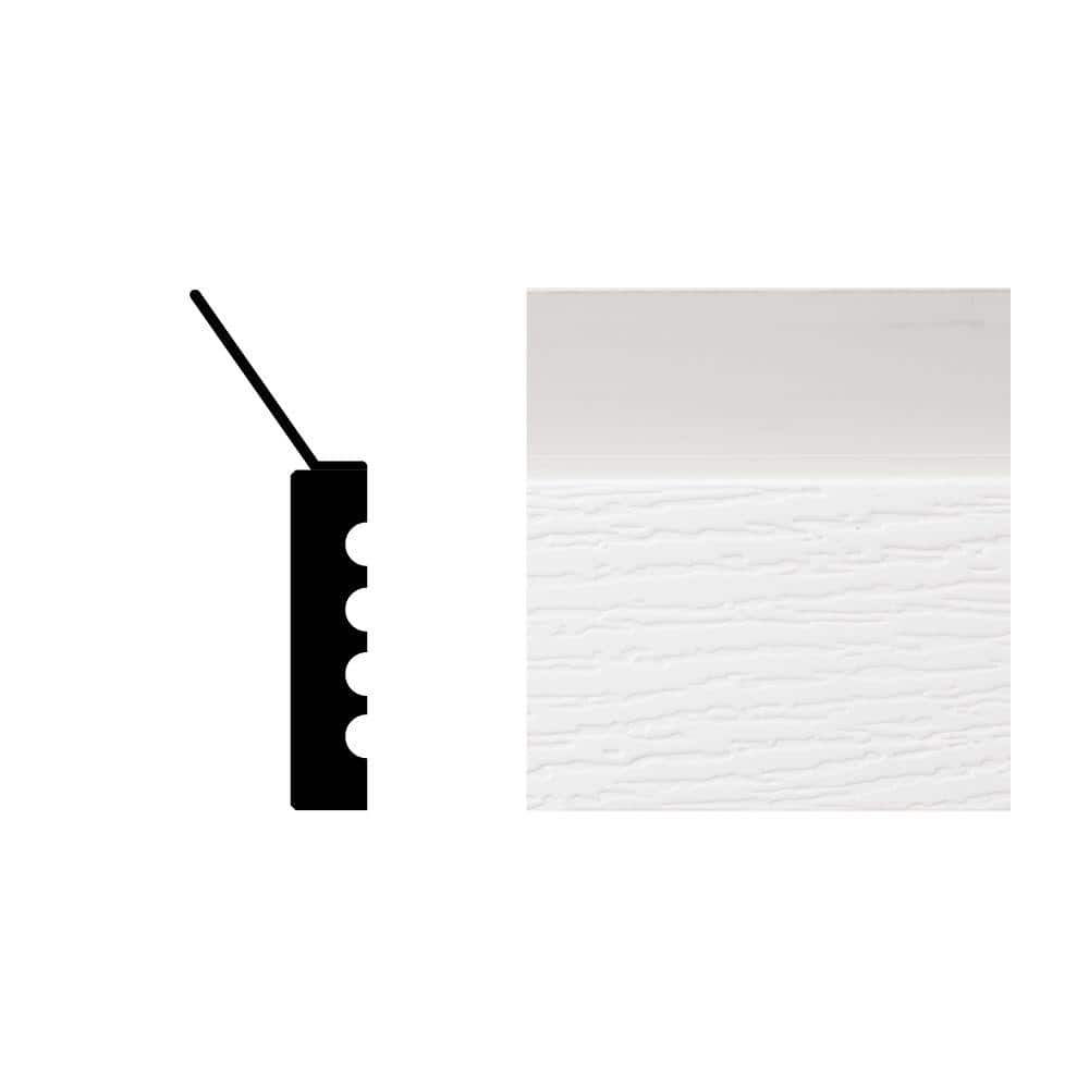 Veranda 9 ft. x 2 in. x 7/16 in. Vinyl Composite Garage Doorstop Moulding