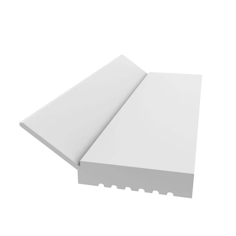 Veranda 9 ft. x 2 in. x 7/16 in. Vinyl Composite Garage Doorstop Moulding