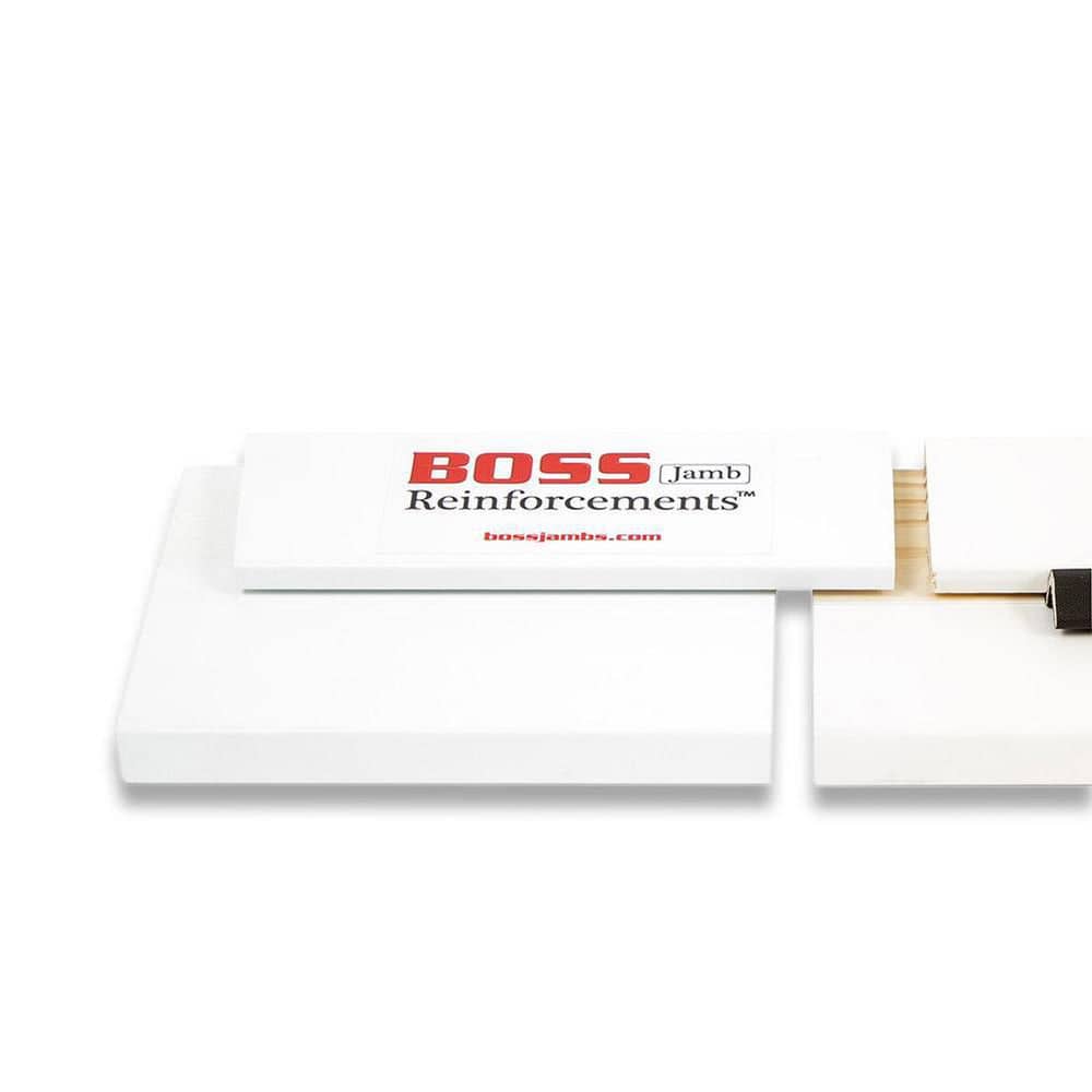 Unbranded BOSS-Rx 1-1/4 in. x 4-9/16 in. x 8 in. PVC Jamb Moulding Door Frame Rot Repair Kit