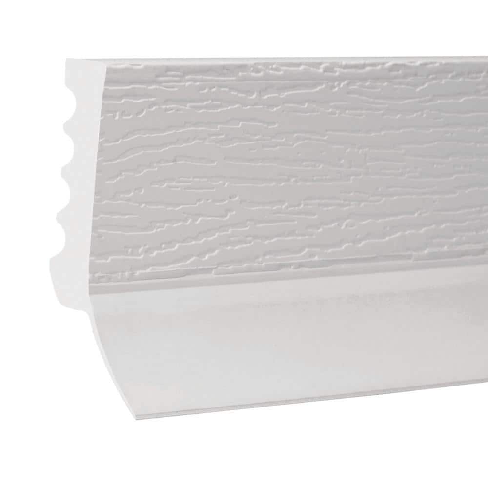 Veranda 2149 7/16 in. x 2 in. x 7 ft. PVC Composite White Garage Door Stop Moulding