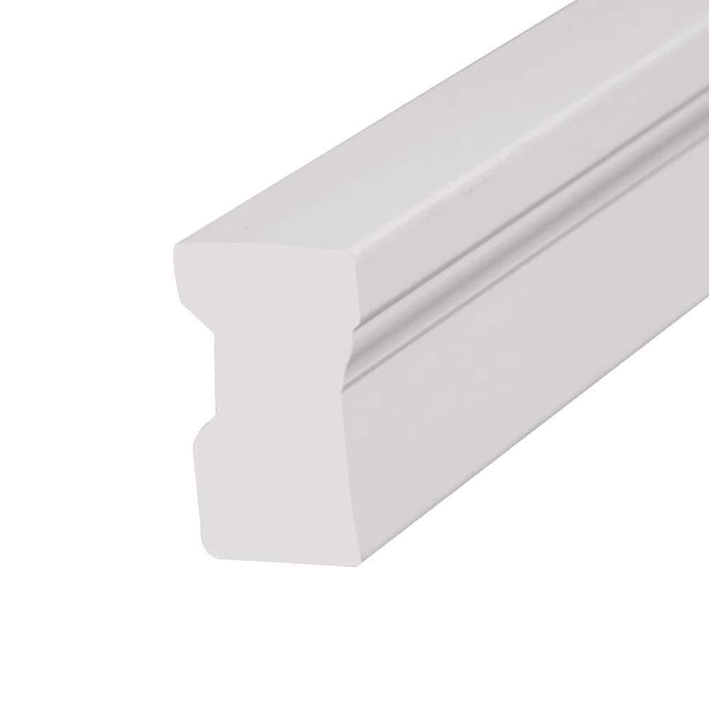 Veranda 2448 1 1/4 in. x  2 in. x  96 in. Primed PVC Composite Brickmould Moulding (1-Piece − 8 Total Linear Feet)