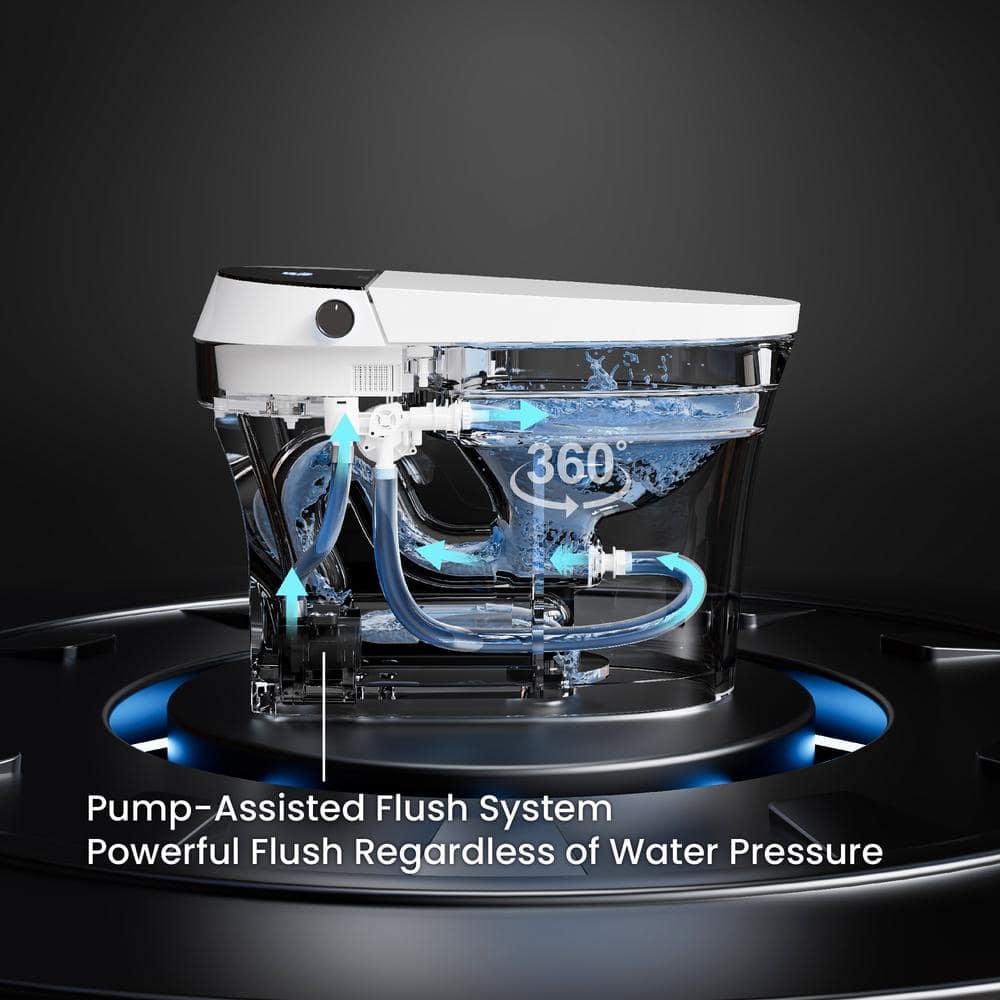 Casta Diva Smart Bidet Toilet with Auto Dual Flush & Night Light