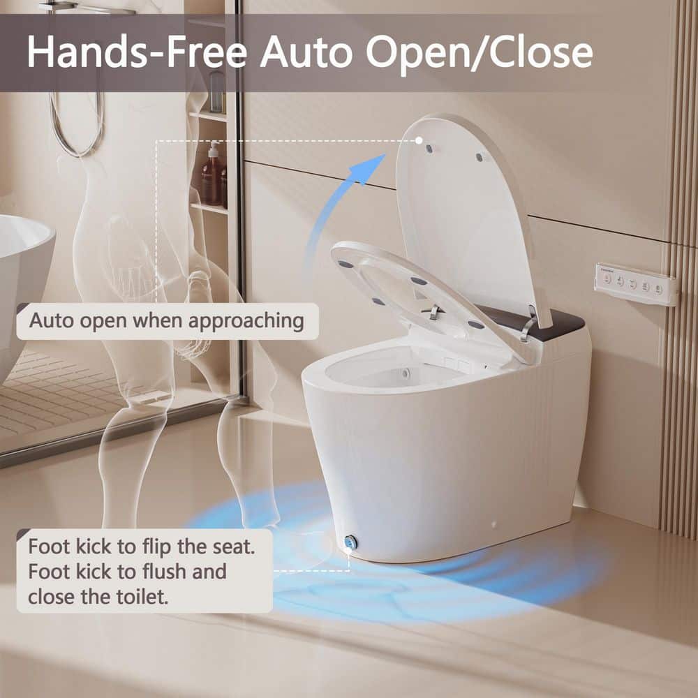 Casta Diva Elongated Electric Bidet Toilet with Auto Functions