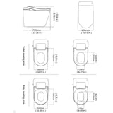 CATALINA 1.28GPF Smart Bidet Toilet with Heated Seat and LED Display