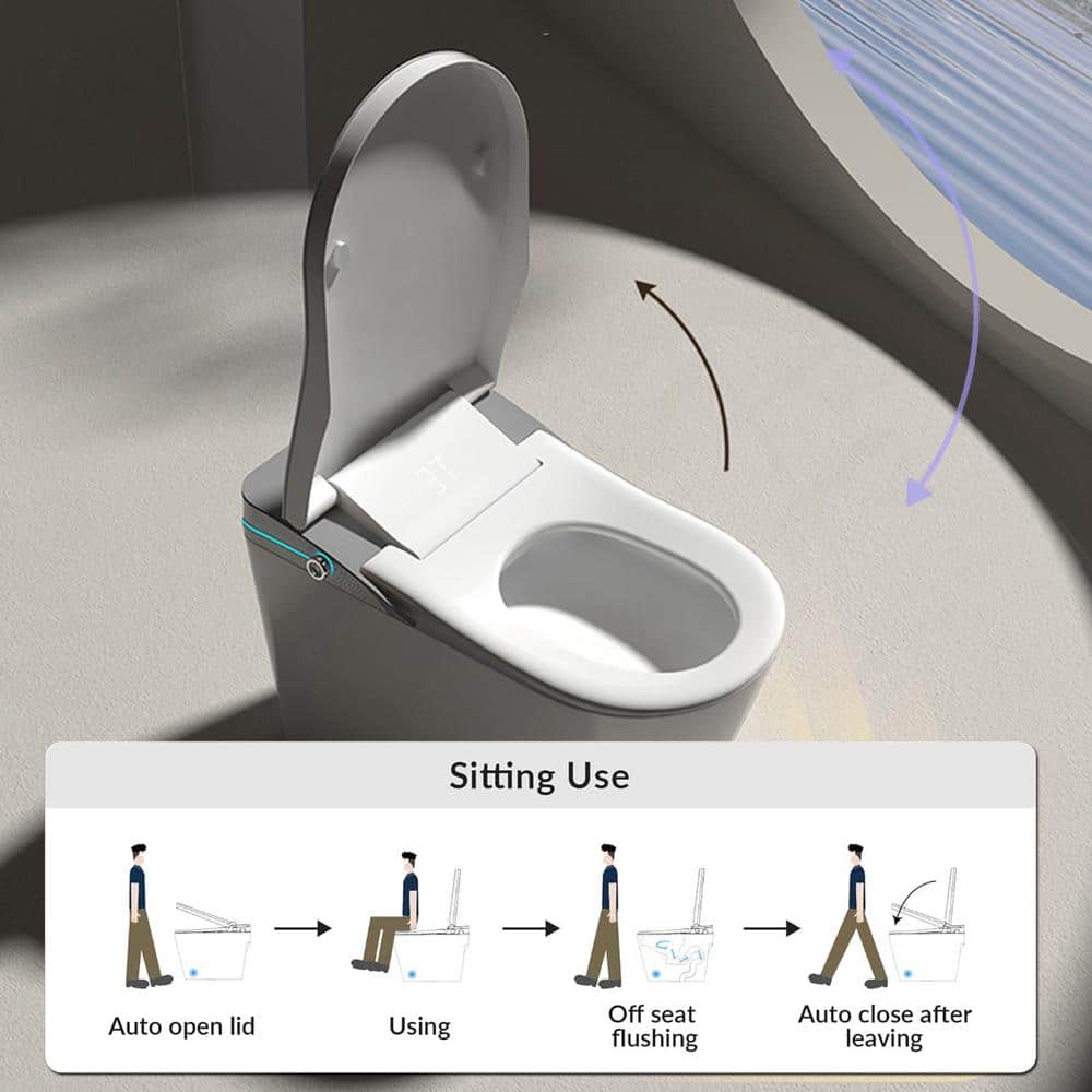 CATALINA 1.28GPF Smart Bidet Toilet with Heated Seat and LED Display