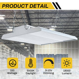 Cedar Hill 150-Watt 18,000 lumens 5000K Dimmable Linear High Bay Light